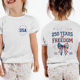 Kid Boy Girl Crew Neck Top Fashion Comfortable Independence Day T-shirt