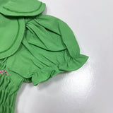 Kid Baby Girls Summer Embroidered Four-leaf Cute Doll Dress