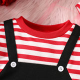 Foreign Trade Baby and Children's Clothing, The New Cute Valentine's Day Tractor Printed Jumpsuit