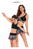 Parent-child Swimsuit, Split Skirt Bikini Set, Family Mother and Daughter Swimsuit