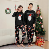 Family Matching Santa Claus Letter Deer Christmas Parent-child Loungewear Pajamas