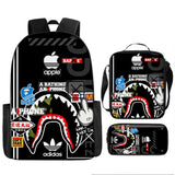 Kid Boy Girl Shark Cartoon Backpack School Bag
