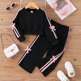 2-8Y Kid Baby Girl Autumn Winter Casual Sports Suit 2 Pcs Set