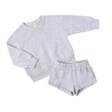 Kid Baby Boy Girl Autumn Winter Suit Short Sports 2 Pcs Sets