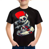 1-12T Kid Baby Boy 3D Printed Casual Short-sleeved T-shirt