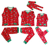 Family Matching Christmas Printed Parent-child Long-sleeved Pajama Loungewear