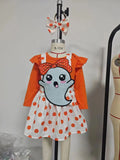Halloween Children's Clothing New Baby Girl Long-sleeved Romper Embroidered