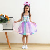 Kid Baby Girl Princess Mermaid Bow Tutu Dresses