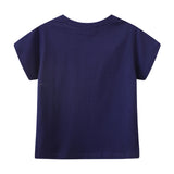 Kid Baby Boy Short Sleeve Summer Crew Neck Cartoon T-shirt Top