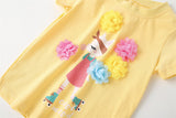 Kid Girls Comfortable Breathable Soft Fashion Cute Cartoon Loose T-shirt