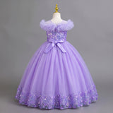 New Children's Dress Princess Dress Birthday Dress Small Host Performance