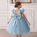 2-8T Kid Baby Girl Flying Sleeve Princess Birthday Party Performance Dress