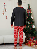 Family Matching Christmas Letters Snowflake Parent-child Printed Loungewear Pajamas