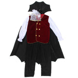 3-8T Kid Boy Halloween Blaster  Masquerade Vampire Cosplay Costume