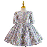 Kid Baby Girl Silver Tutu European American Princess Dresses