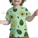 Kid Baby Boy Girl Fun Fruit 3D Digital Printing Casual Short Sleeve T-Shirt
