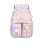 Kid Girl Rabbit Backpack Oxford Multiple Pockets Large Capacity School Bag