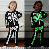 1-10Y Kid Boy Girl Halloween Pajamas Cartoon Cute Pumpkin Skeleton Carnival Nightwear