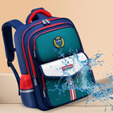 British Primary Students Backpack Large Capacity Lightweight Waterproof Book Bag