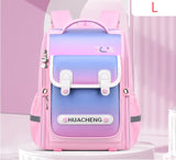 Girl Boy Students Gradient Color Fashion Waterproof Backpack School Bags