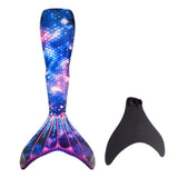 Kids Girls Swimming Mermaid Swimwear Tail Add Monofin Fin