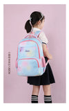 Elementary School Students Fashion Backpack Gradient Color Campus Schoolbag