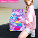 3 Pcs Kid Girl Mermaid Cute Bookbag School Backpacks