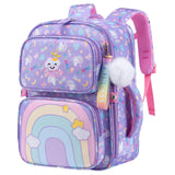 2 Pcs Primary Student Cute Stylish Portable Versatile Breathable Backpack Books Bag