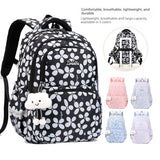 3pcs/set Elementary School  Flower Cute Little Dolls Backpack Bookbags