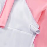 Girls Two Piece Swimwear Long Sleeve Rash Guard Shirts Quick-Dry Bathing Suit Summer Beach Wear