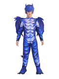 Kids Deluxe Frost Dragon Cosplay Fantasy Costume For Back To School, Halloween And Role-play Performances 3-12years