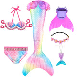 Kid Girl Ariel Mermaid Swimsuit Bikini Summer Bathing Suit Multiple Pcs