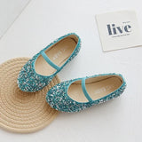 Kid Girl Spring Beauty Pointed Toe Leather Party Shoes