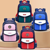 British Primary Students Backpack Large Capacity Lightweight Waterproof Book Bag