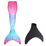 Kids Girls Swimming Mermaid Swimwear Tail Add Monofin Fin