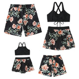 Family Matching Beach Swimsuit Mother Daughter Father Son Swimwear