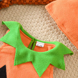 1-10T Kid Baby Boy Girl Halloween Cute Pumpkin Embroidery Party Costume Set