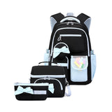 4Pcs/Set School Backpack Teenager Girls Students Bookbag
