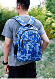 Fashion Printed Camouflage Student Boys Backpack Large Capacity Lightweight Schoolbags