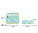 3Piece/Set School Backpacks Daisy Printed Large Capacity Student Backpack