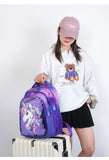 3Pcs/set Mermaid School Backpack Set Cute Kids Cartoon Book Bag