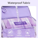Kid Teenager Girl Backpack Pink Purple  Cute Waterproof Kawaii Schoolbag