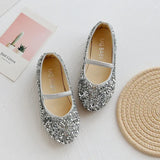 Kid Girl Spring Beauty Pointed Toe Leather Party Shoes
