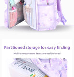 3Pcs Kid Girl School Backpack Large Capacity Cartoon School Bag