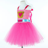 6M-12T Kid Baby Girls Super Kitties Tutu Halloween Cartoon Carnival Party Perform Princess Dress
