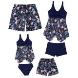 Family Matching Beach Swimsuit Mother Daughter Father Son Swimwear