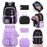 3Pcs/Set Back To School Backpack Student Large Capacity Schoolbag