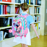 3PCS Kid Girl Rolling Backpack Cute Koala Wheeled Bookbag