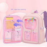 Kid Girl Rabbit Backpack Oxford Multiple Pockets Large Capacity School Bag