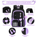 3Pcs/Set Back To School Backpack Student Large Capacity Schoolbag